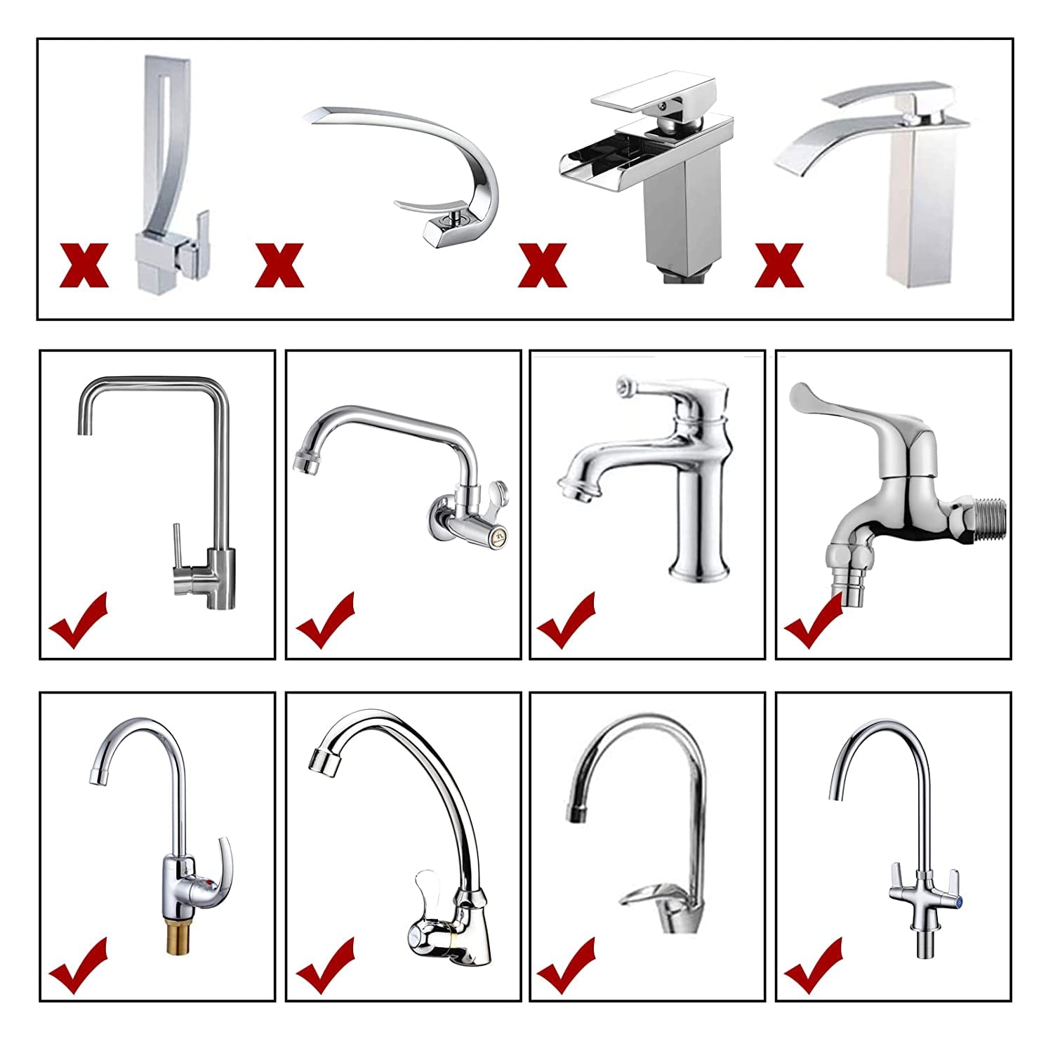 1521 Faucet Water Filter Tap Purifier for Kitchen Sink, Kitchen Tap Activated Carbon Filtration Clean Purifier 4 Layer Filter for Bathroom Home, DeoDap 1521 Faucet Water Filter Tap Purifier for Kitchen Sink, Kitchen Tap Activated Carbon Filtration Clean Purifier 4 Layer Filter for Bathroom Home, DeoDap